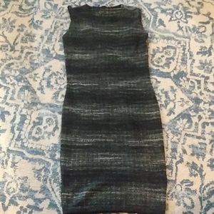 D. Exterior space dye knit wool blend sweater tank dress m